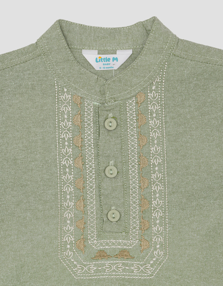 Little M Dino Embro Pakaian Muslim Anak Bayi