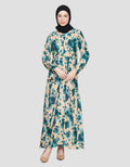Arjuna Weda Kembang Kecil 3 Gamis Dress Wanita