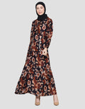 Arjuna Weda Kembang Kecil 3 Gamis Dress Wanita