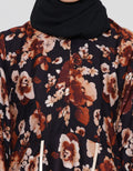 Arjuna Weda Kembang Kecil 3 Gamis Dress Wanita