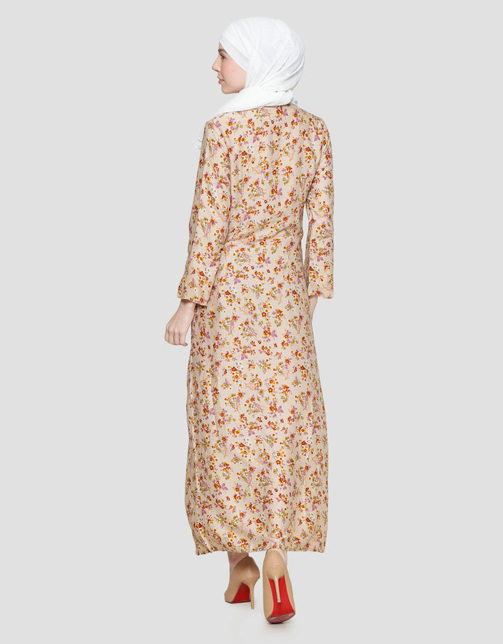 Arjuna Weda Motif Kembang Kecil 4 Gamis Wanita