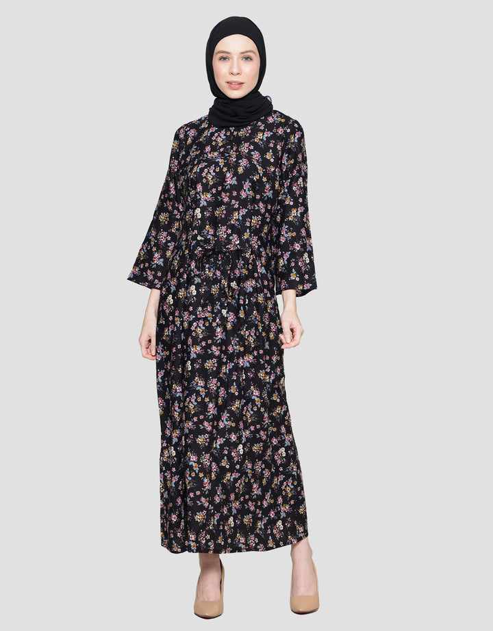 Arjuna Weda Motif Kembang Kecil 4 Gamis Wanita