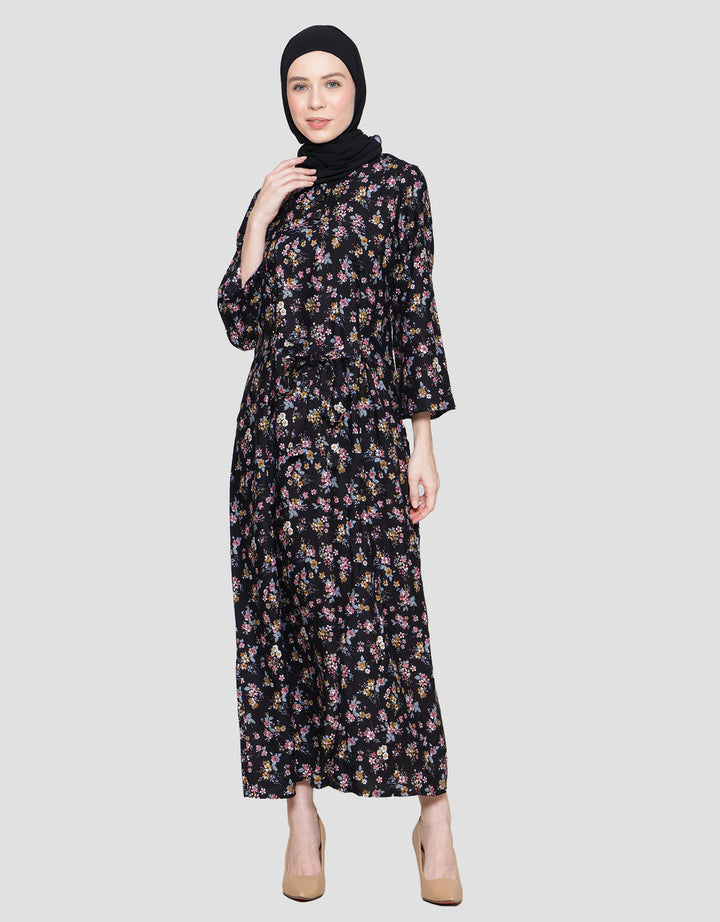 Arjuna Weda Motif Kembang Kecil 4 Gamis Wanita
