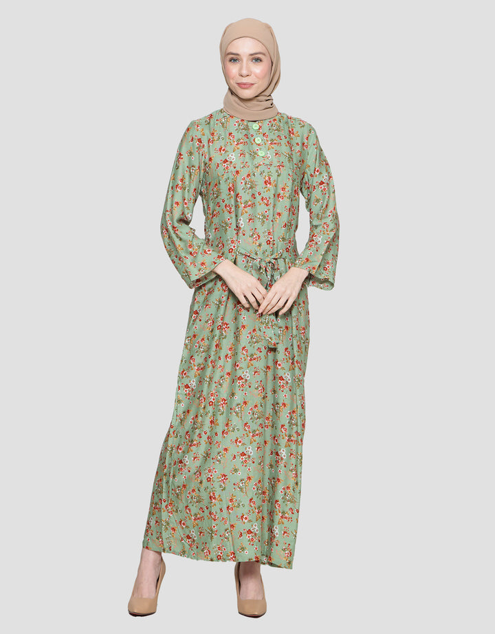 Arjuna Weda Motif Kembang Kecil 6 Gamis Wanita