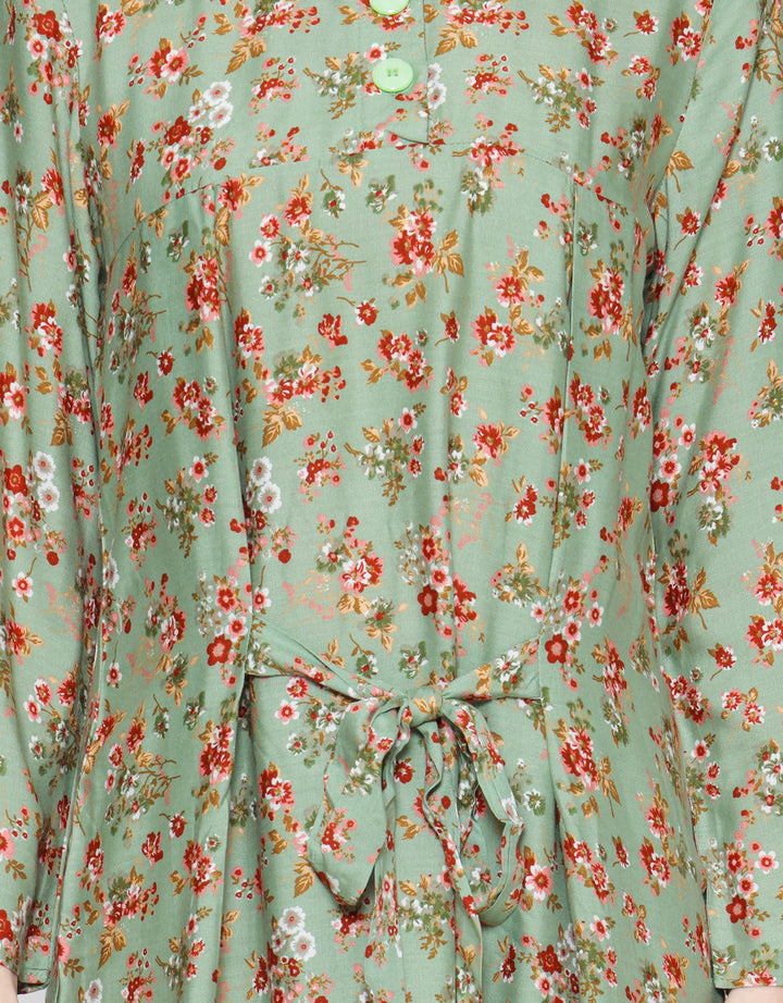 Arjuna Weda Motif Kembang Kecil 6 Gamis Wanita