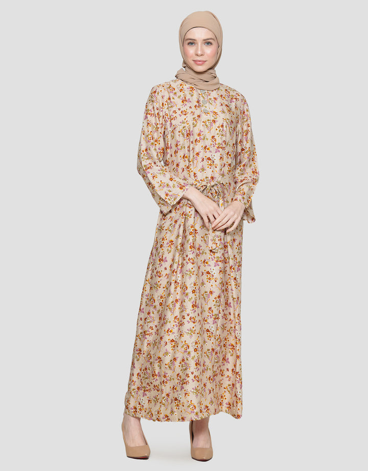 Arjuna Weda Motif Kembang Kecil 6 Gamis Wanita
