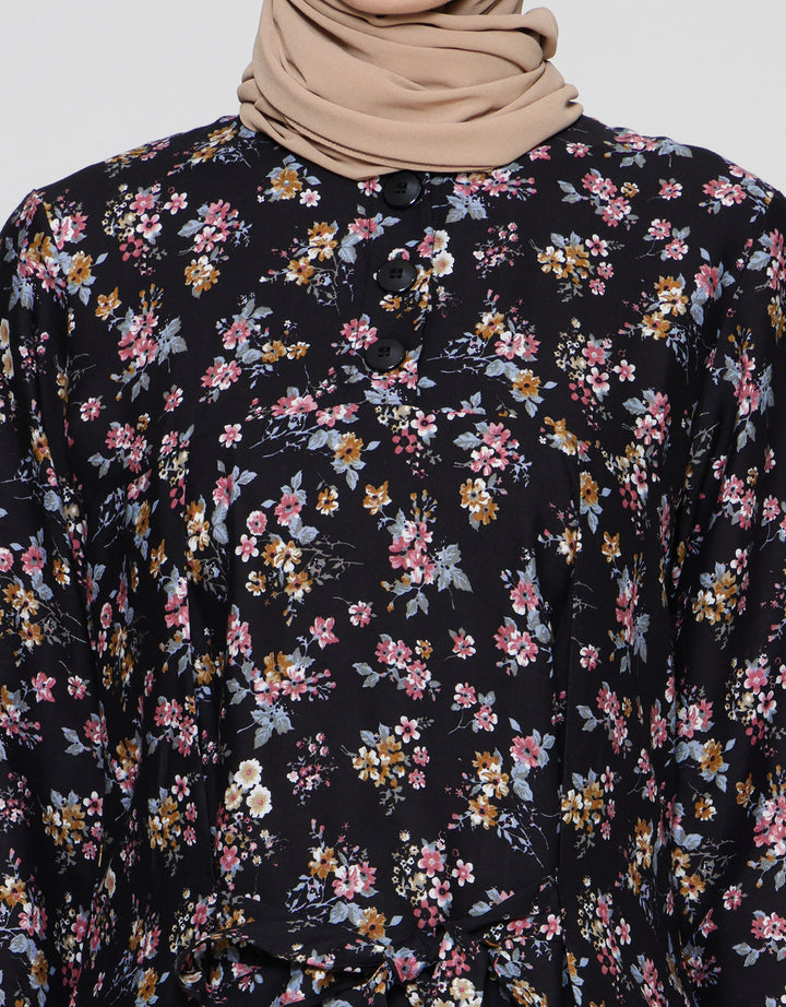 Arjuna Weda Motif Kembang Kecil 6 Gamis Wanita