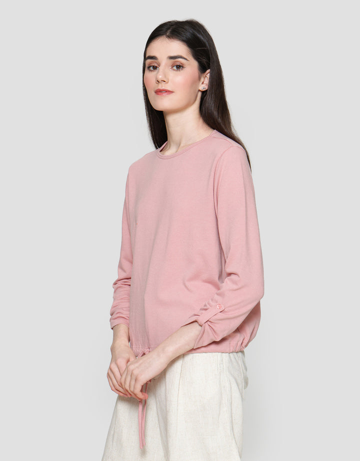Connexion Drawstring  Kaos Lengan Panjang Wanita