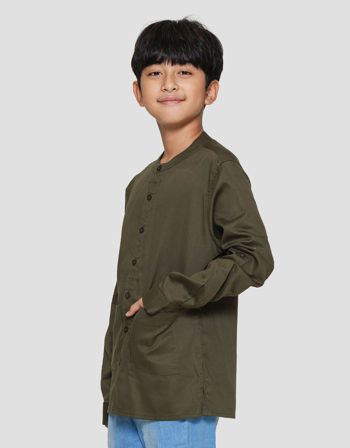 Nevada Twill Raye Kemeja Koko Anak Laki-laki