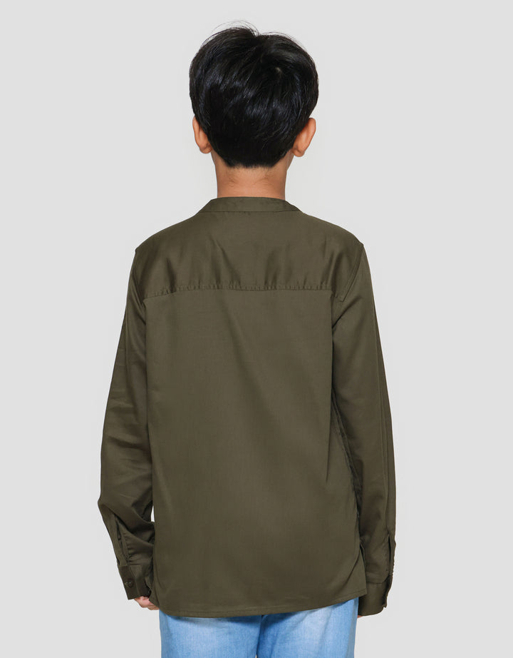 Nevada Twill Raye Kemeja Koko Anak Laki-laki