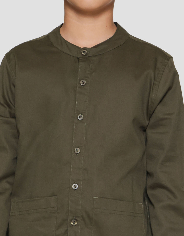 Nevada Twill Raye Kemeja Koko Anak Laki-laki