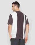 Nevada Flat Knit Stripe Block Vertical Kaos Lengan Pendek Pria