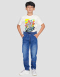 Aero Washed Denim Boys Long Pants