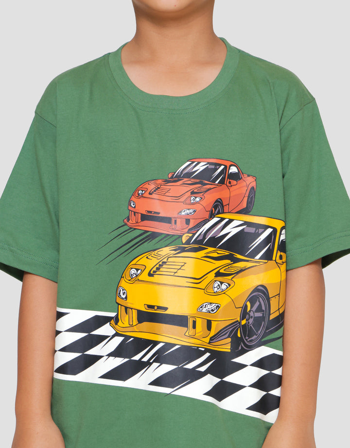 Nevada Car Racing Kaos Lengan Pendek Anak Laki-Laki