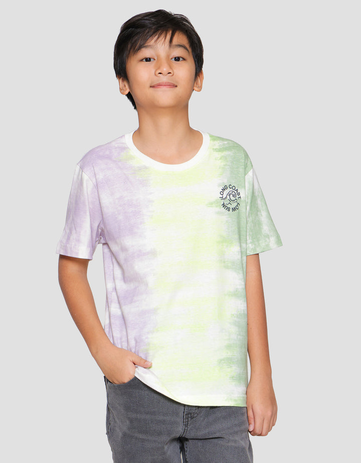 Aero Tie Dye Combination Short Sleeve T-Shirt for Boys