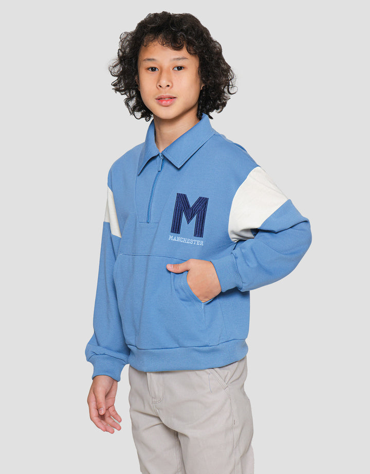 Nevada Colar Logo Sweater Anak Laki-laki