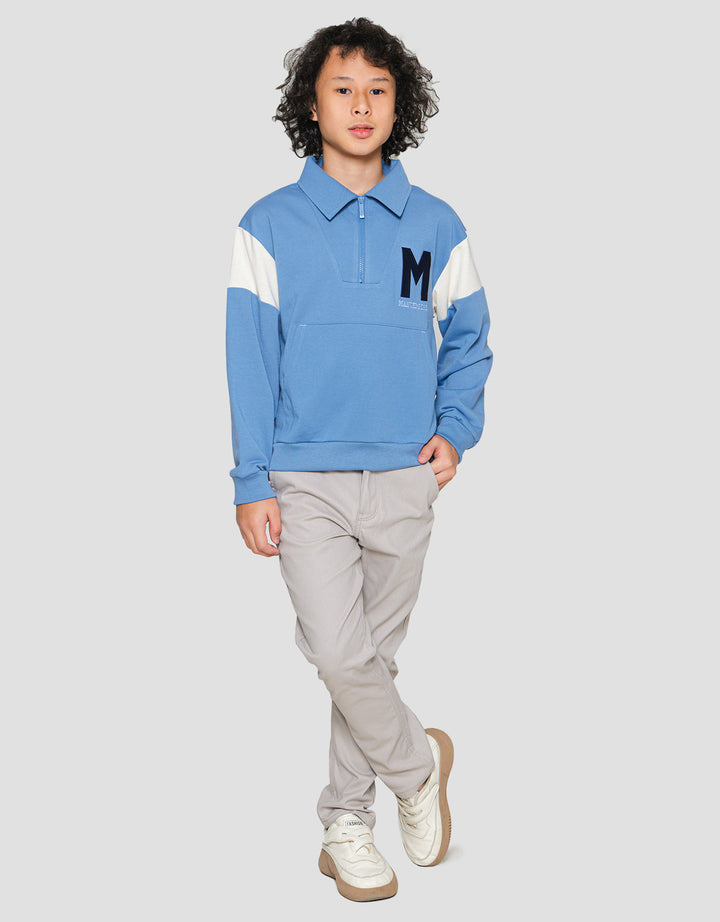 Nevada Colar Logo Sweater Anak Laki-laki