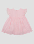 Pipiniko Bunny Collection Swiss Dot Midi Dress for Girls