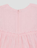 Pipiniko Bunny Collection Swiss Dot Midi Dress for Girls