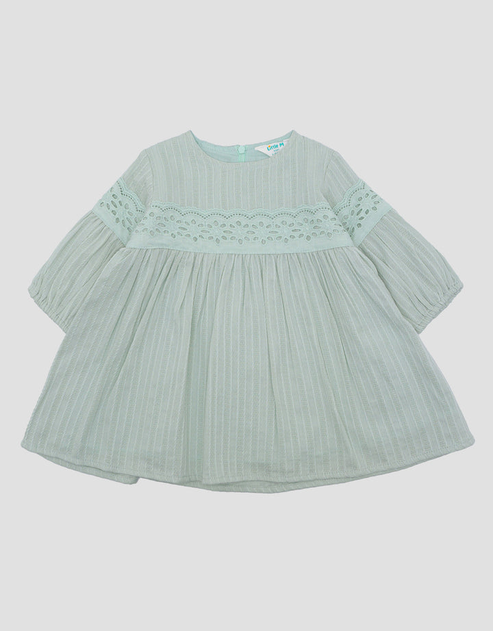 Pipiniko Tesktur Over Lace Midi Dress Anak Perempuan