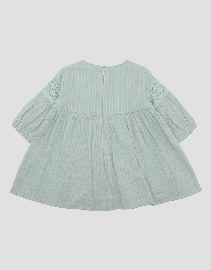 Pipiniko Tesktur Over Lace Midi Dress Anak Perempuan