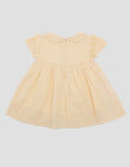 Little M Textur Embro Midi Dress for Girls