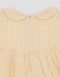 Little M Textur Embro Midi Dress for Girls