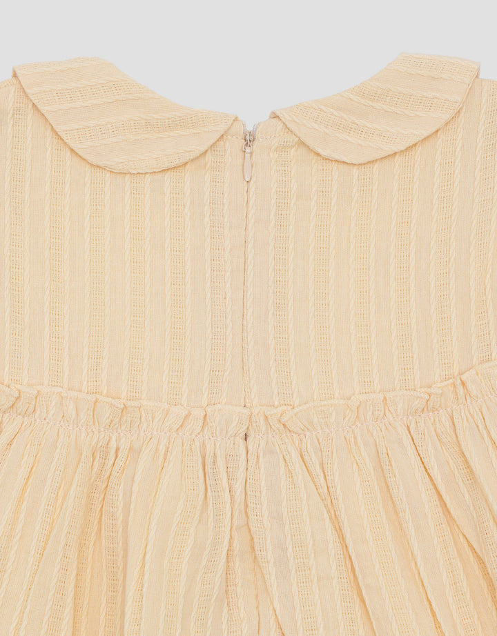 Little M Testur Embro Midi Dress Anak Perempuan