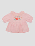 Pipiniko Lace With Embro Blouse Anak Perempuan