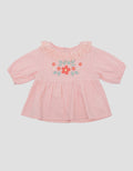 Pipiniko Lace With Embro Blouse Anak Perempuan
