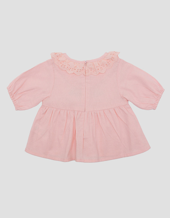 Pipiniko Lace With Embro Blouse Anak Perempuan