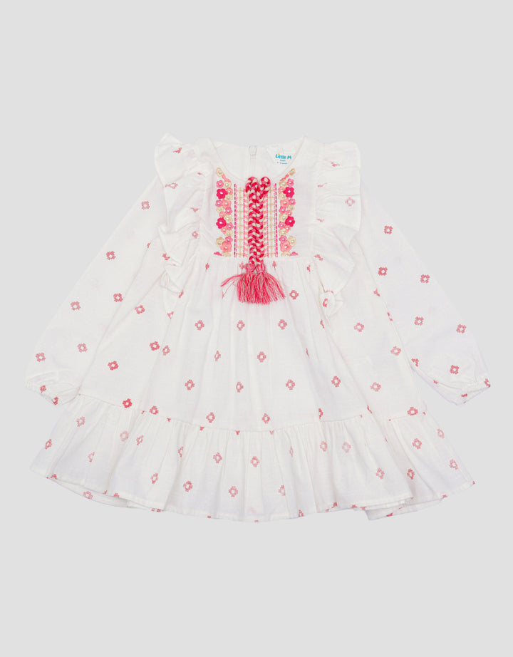 Pipiniko Tassel Flower Dress for Girls