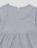 Little M Embro And Tassel Midi Dress For Girls