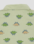 Pipiniko Polo Fullprint Dino With Short Shirt Set Boys