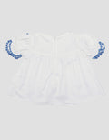 Little M Top Lace With Embro Blouse for Girls