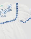 Little M Top Lace With Embro Blouse for Girls