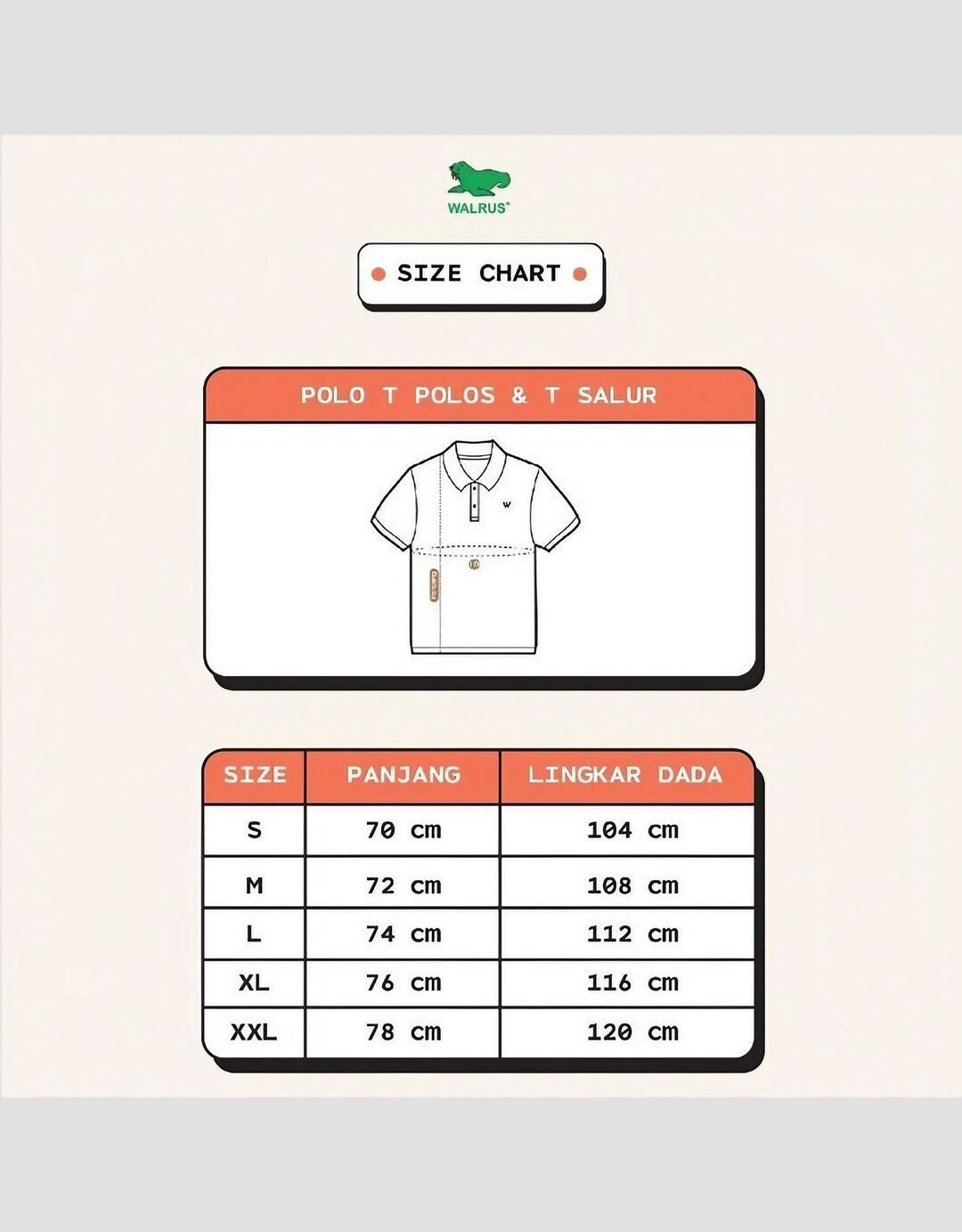 Walrus Polo Kaos Nyaman Pria