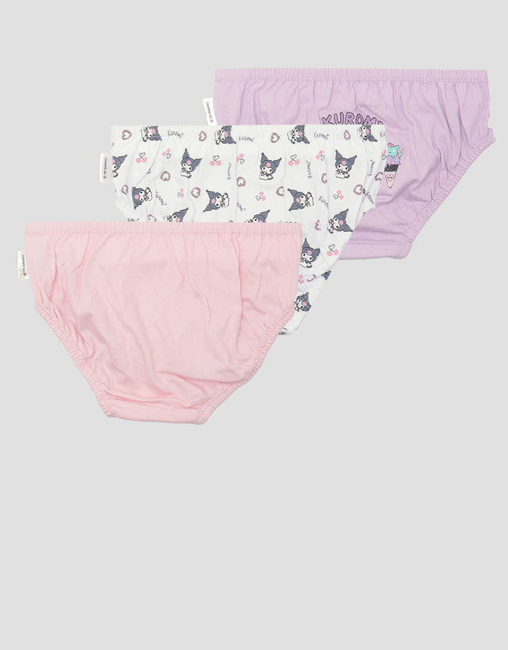 Nevada Kuromi Girls' Panties Contents 3 pcs