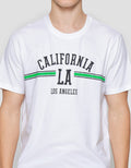 T ZonePrint Wording California Kaos Lengan Pendek Pria