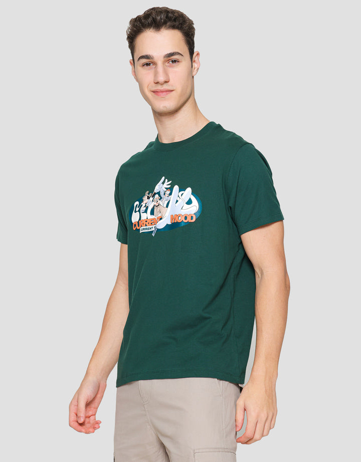 T Zone Currency Mood Mickey And Friends Kaos Pria