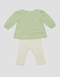 Pipiniko 2 Pcs Ruffle Print Heart Box Baby Girl Suit