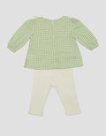 Pipiniko 2 Pcs Ruffle Print Heart Box Baby Girl Suit