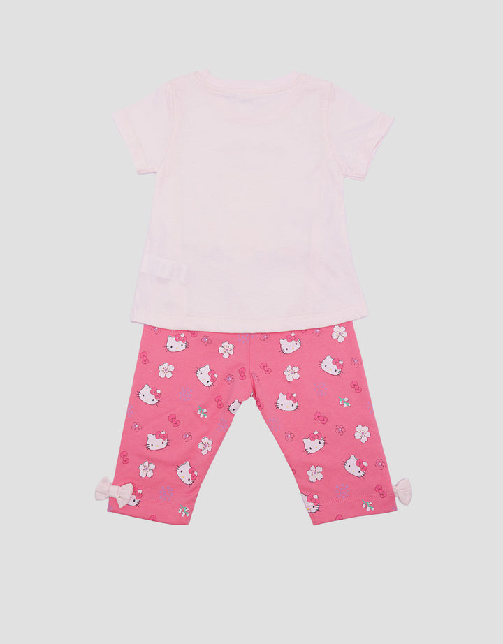 Pipiniko Hello Kitty Sakura Setelan Anak Perempuan