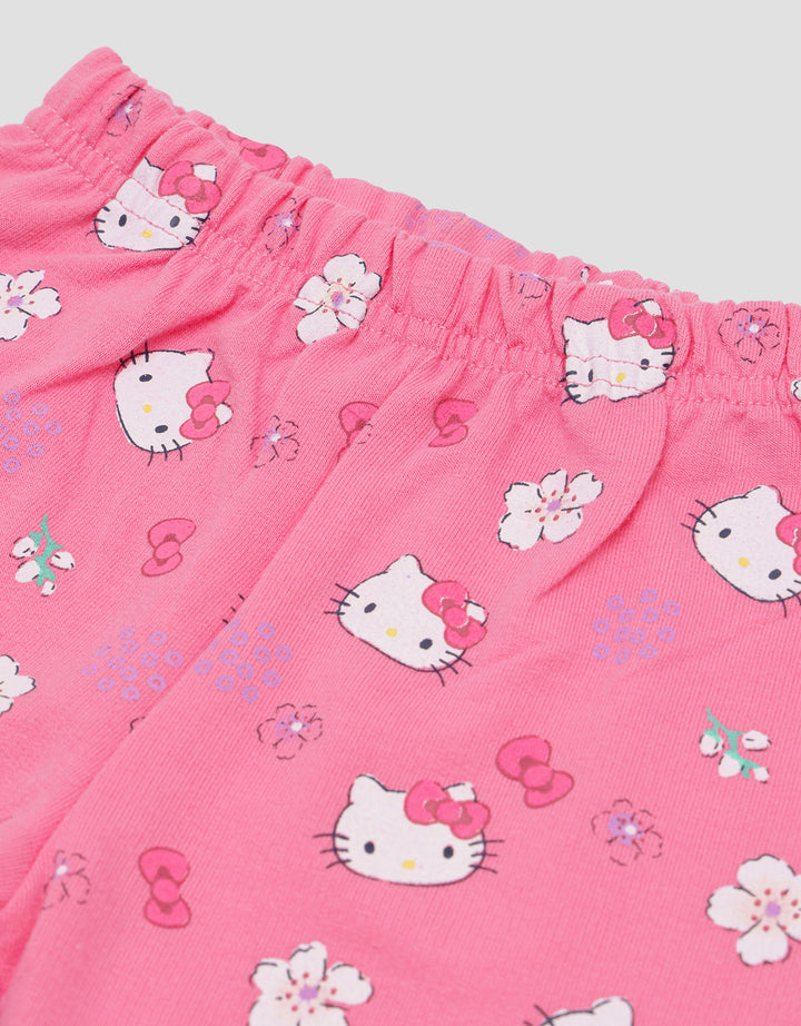 Pipiniko Hello Kitty Sakura Setelan Anak Perempuan