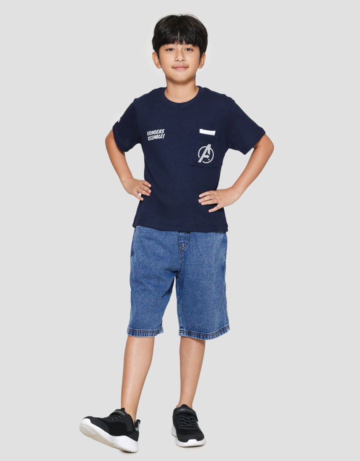 Marvel Avenger Logo Assemble Print Kaos Anak Laki-laki