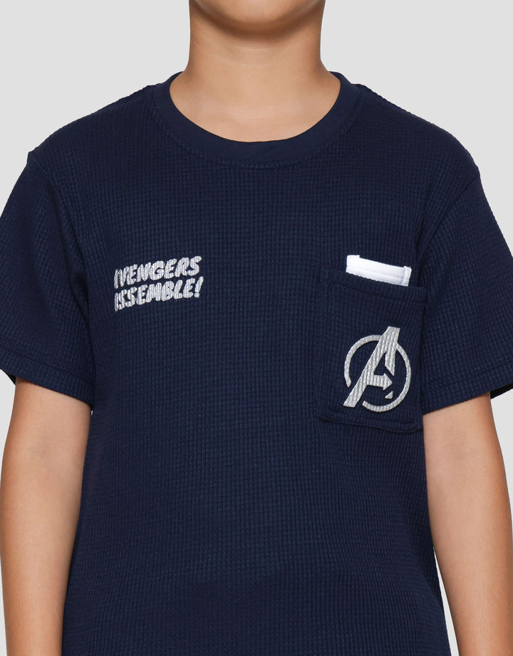 Marvel Avenger Logo Assemble Print Kaos Anak Laki-laki