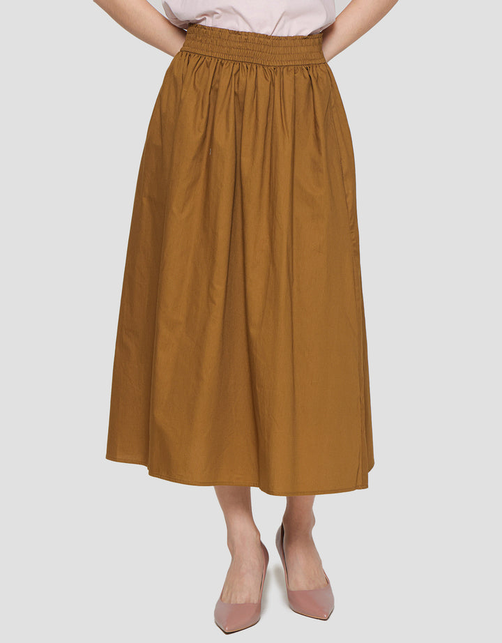 Suko Woven Bottom Rok Midi Wanita