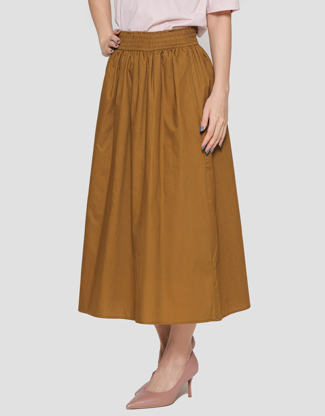 Suko Woven Bottom Women's Midi Skirt