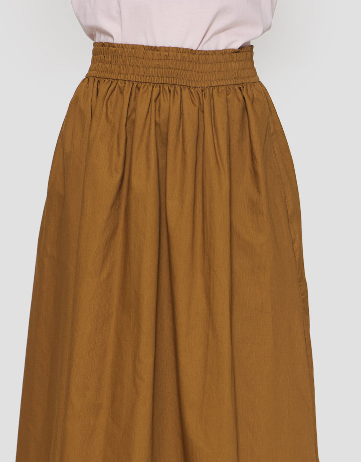 Suko Woven Bottom Rok Midi Wanita