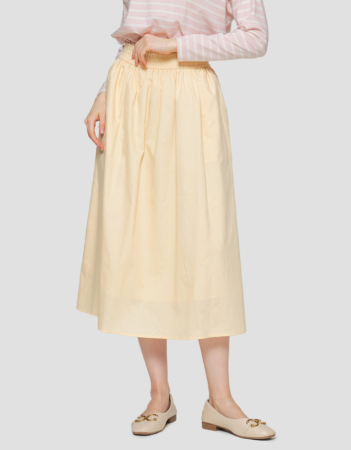 Suko Woven Bottom Rok Midi Wanita